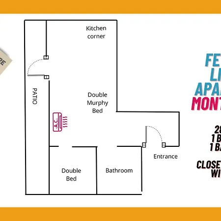 Fetta Di Limone With Ac And Patio Lägenhet