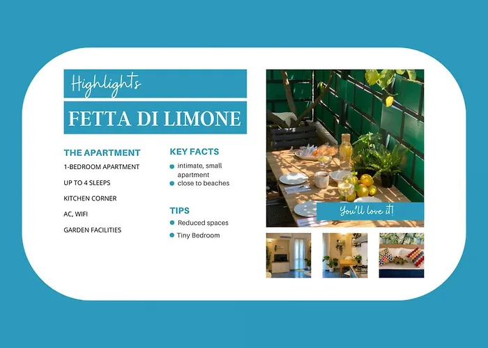 Fetta Di Limone With Ac And Patio Lejlighed